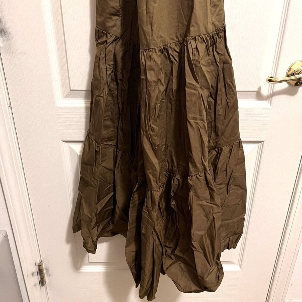 🆕NWT Banana Republic Petite Poplin Tiered Maxi Dress - Picture 7 of 10
